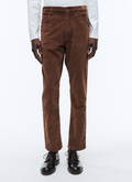 Pantalon en velours côtelé marron - 22HP3VLAP-TP22/18
