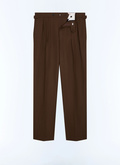 Pantalon doubles pinces en flanelle - P3GARG-LC17-G018