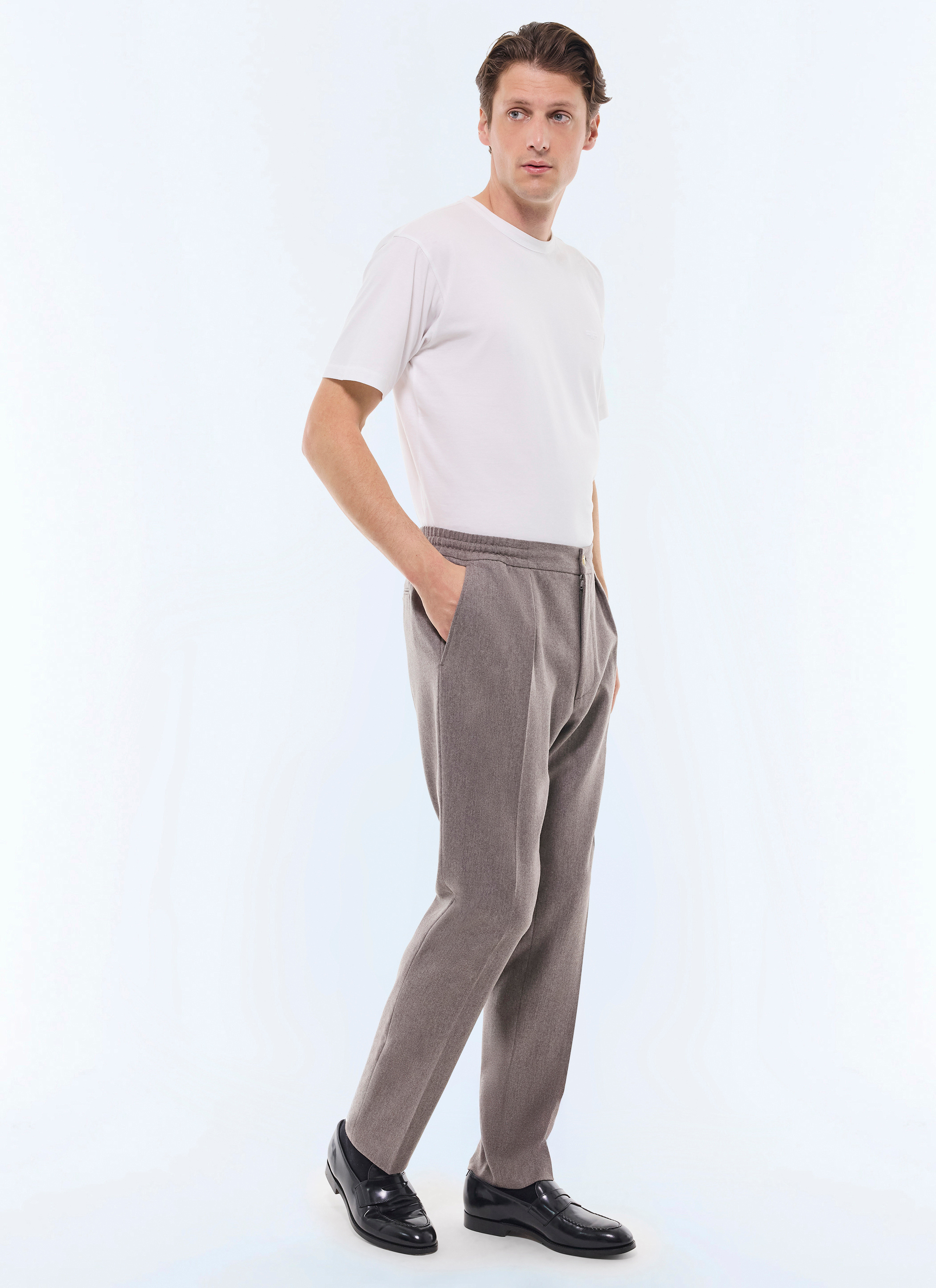 Pantalon Formel Homme Paul Smith London - Chocolat, Taille 30/36L, Laine, Neuf Avec étiquette
