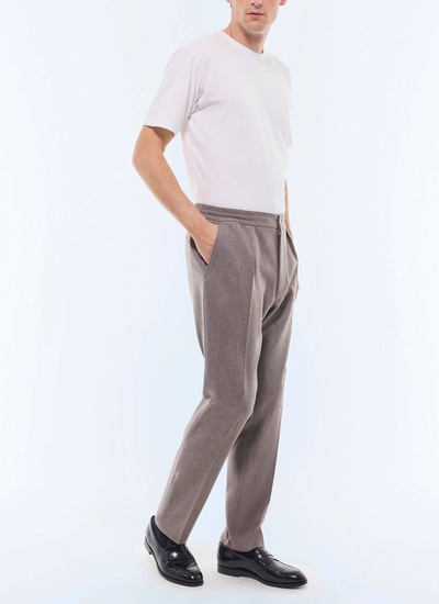 Pantalon marron taupe homme Fursac - P3CVOK-EC29-G015