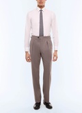 Pantalon large à pli flanelle de laine - P3GOHA-EC29-G015