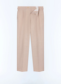 Pantalon large double pinces en flanelle - P3GARG-LC17-A003