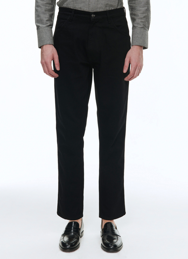 Pantalon homme noir velours côtelé Fursac - 22HP3VLAP-TP22/20