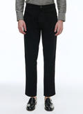 Pantalon en velours côtelé noir - 22HP3VLAP-TP22/20