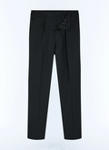 Pantalon élastiqué en toile de laine - P3CVOK-BV01-20
