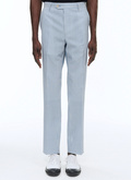 Pantalon en seersucker de laine à rayures - P3BATE-BX05-34