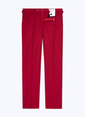 Pantalon en gabardine de coton rouge - P3BXIN-BX02-79