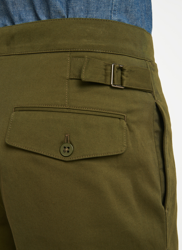 Pantalon vert olive cheap homme