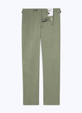 Pantalon en gabardine de coton vert - P3BXIN-VP14-45