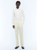 Pantalon smoking large en laine vierge - P3LUKY-GV48-A002