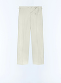 Pantalon smoking large en laine vierge - P3LUKY-GV48-A002