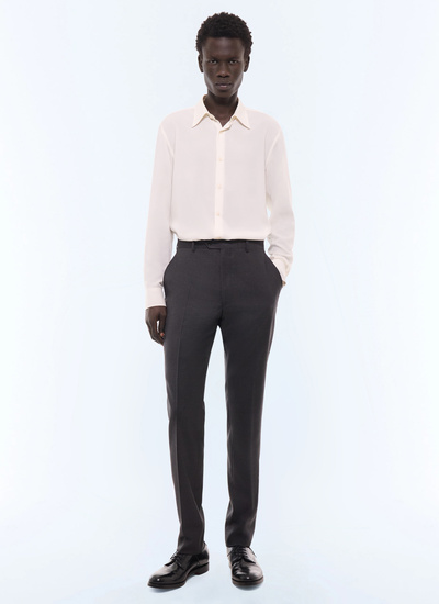 Pantalon homme anthracite tissu principal: 100% laine viergedoublure ceinture: 65% polyester, 35% cotondoublure jambes: 100% polyesterdoublure poches: 65% polyester, 35% coton Fursac - P3LOXA-LC05-B021
