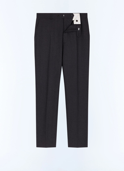 Pantalon noir homme tissu principal: 100% laine viergedoublure ceinture: 58% polyester, 42% cotondoublure jambes: 100% polyesterdoublure poches: 58% polyester, 42% coton Fursac - P3LOXA-LC17-B021