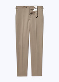 Pantalon en serge de laine beige - 22HP3AXIN-AX04/08