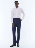 Pantalon de costume ajusté en toile - P3EVIP-FC36-D031