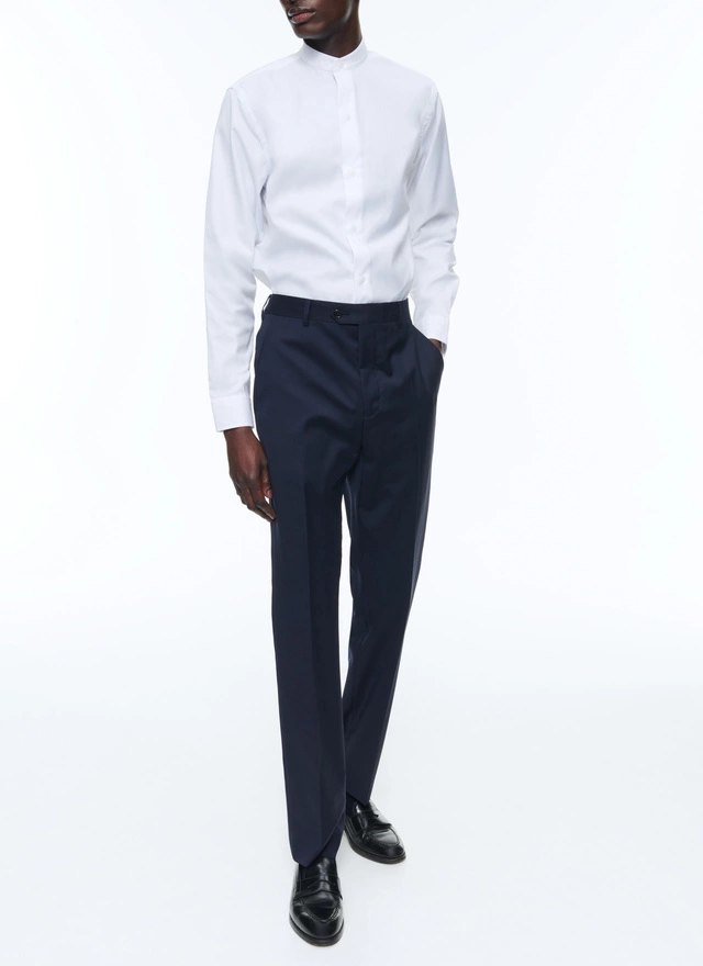 Pantalon homme bleu carbone laine vierge Fursac - P3VOXA-AC80-31