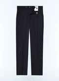 Pantalon en serge de laine bleu marine - P3VOXA-AC80-31