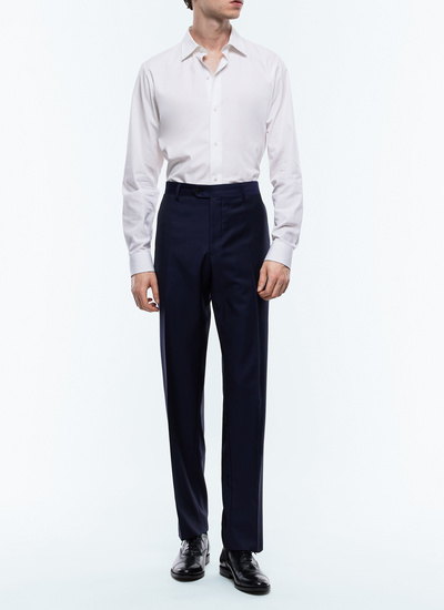 Pantalon homme bleu marine serge de laine vierge Fursac - P2VIDO-AC81-31