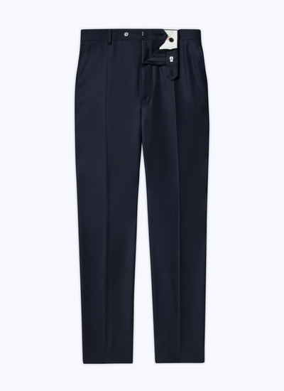 Pantalon bleu homme laine vierge Fursac - P3VOXA-AC02-30