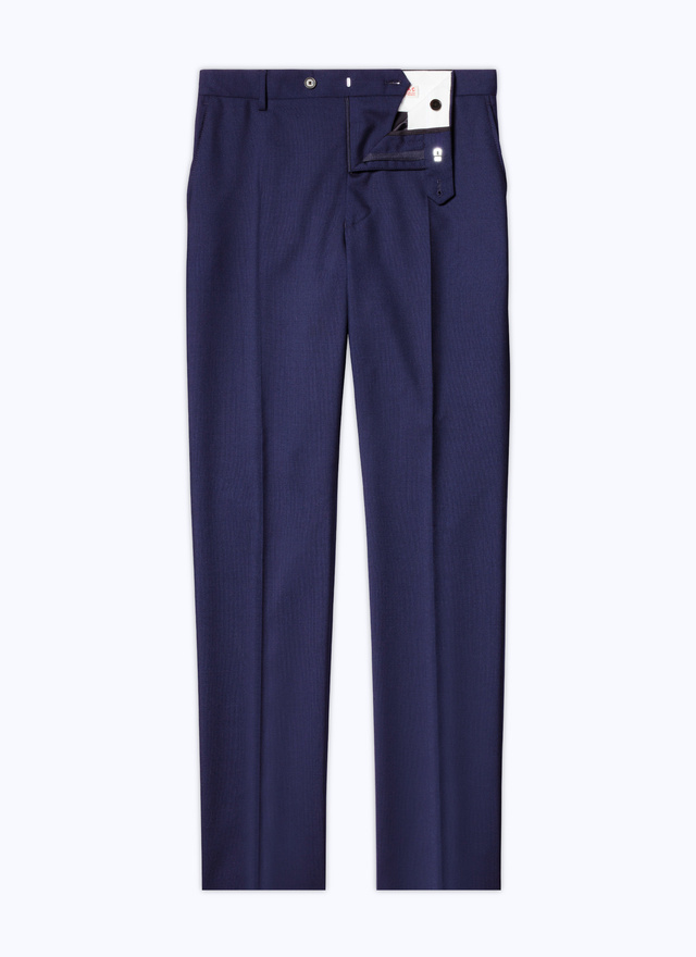 Pantalon bleu homme serge de laine vierge Fursac - P3VOXA-B570-31