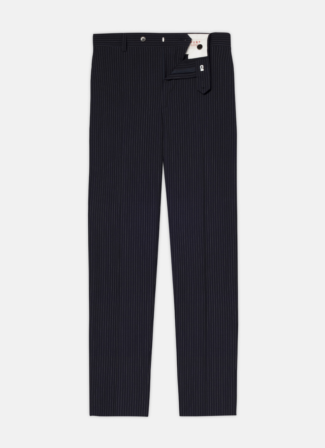 Pantalon bleu homme laine vierge et élasthanne Fursac - P3VOXA-VX14-31