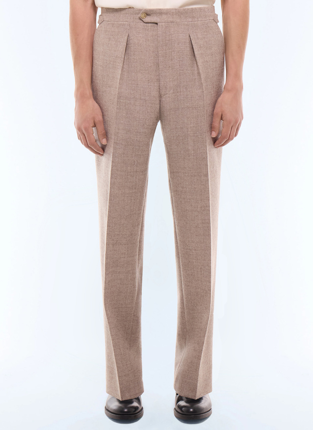 Pantalon blanc homme tissu principal: 100% laine viergedoublure ceinture: 58% polyester, 42% cotondoublure jambes: 100% polyesterdoublure poches: 58% polyester, 42% coton Fursac - P3GOHA-LC10-A006