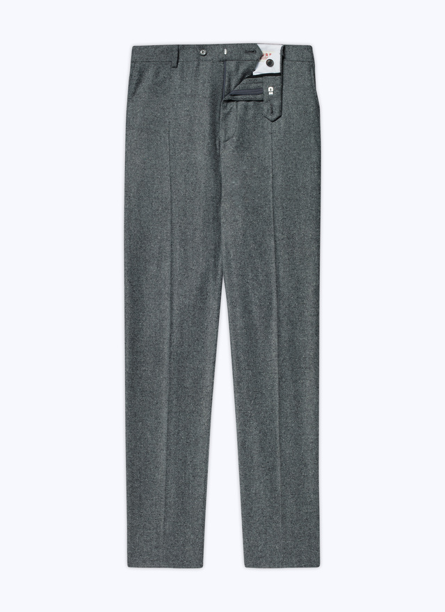 Pantalon gris homme tweed de laine mélangée Fursac - 22HP3VOXA-AP01/23