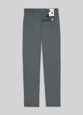 Pantalon en laine fil à fil gris - 22EP3VOXA-VC25/29
