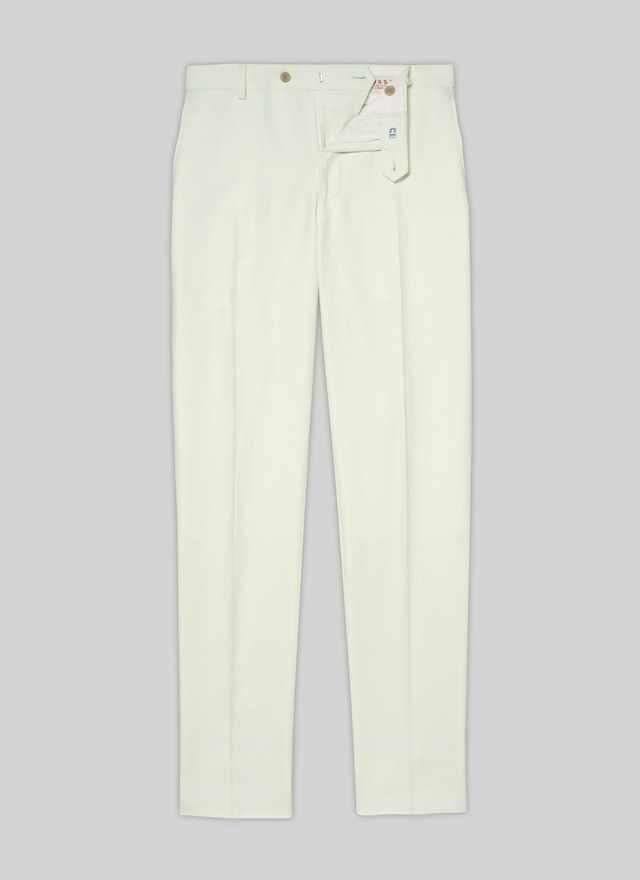 Pantalon jaune homme coton et lin Fursac - 22EP3VOXA-VX13/53