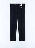 Pantalon de costume en laine à chevrons - P3GOHA-LC10-D030