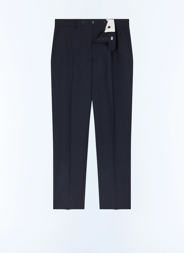 Pantalon bleu homme tissu principal: 100% laine viergedoublure ceinture: 65% polyester, 35% cotondoublure jambes: 100% polyesterdoublure poches: 65% polyester, 35% coton Fursac - P3LOXA-LC05-D030