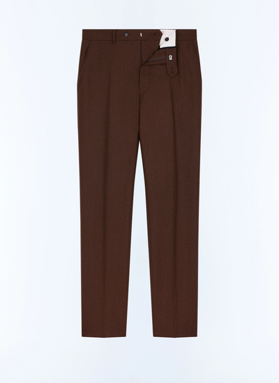 Pantalon brun homme tissu principal: 100% laine viergedoublure ceinture: 58% polyester, 42% cotondoublure jambes: 100% polyesterdoublure poches: 58% polyester, 42% coton Fursac - P3LOXA-LC17-G018