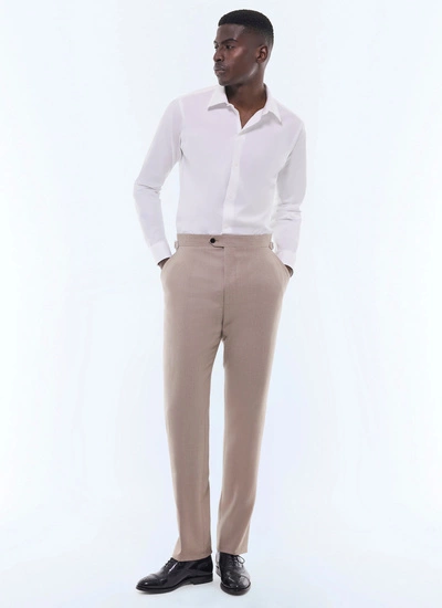 Pantalon marron taupe homme Fursac - P3BIXA-GC17-A008