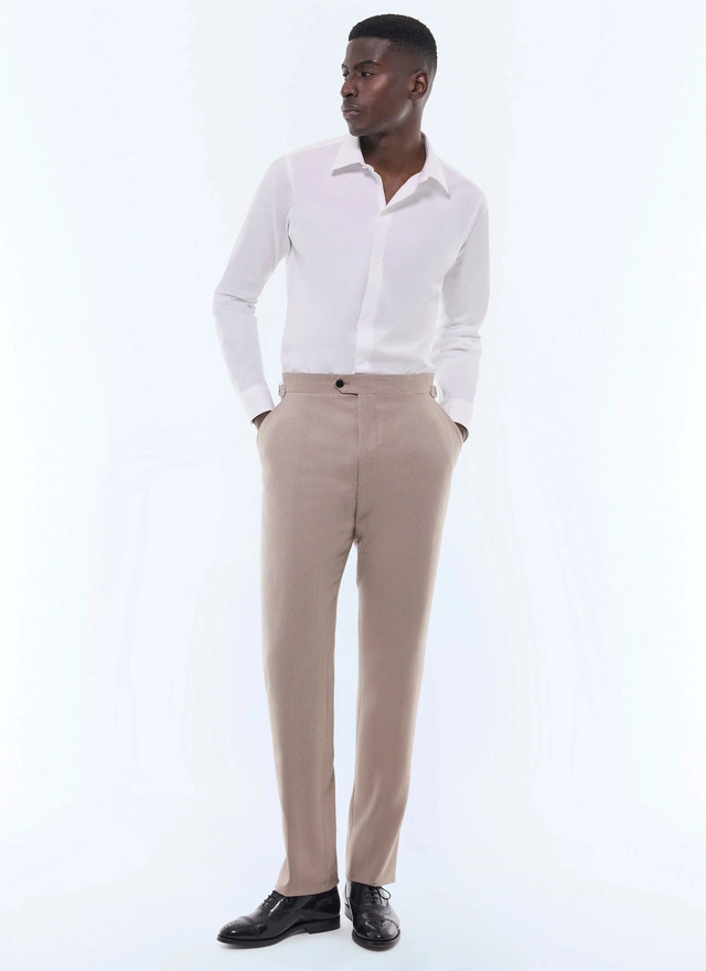 Pantalon marron taupe homme Fursac - P3BIXA-GC17-A008