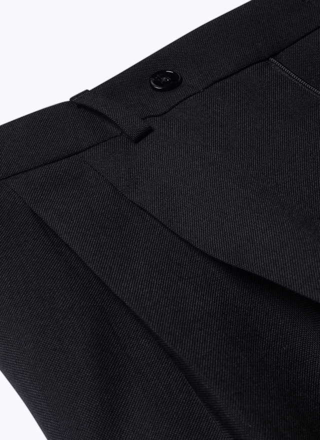Pantalon noir homme laine vierge grain de poudre Fursac - 22HP3APEN-AX32/20