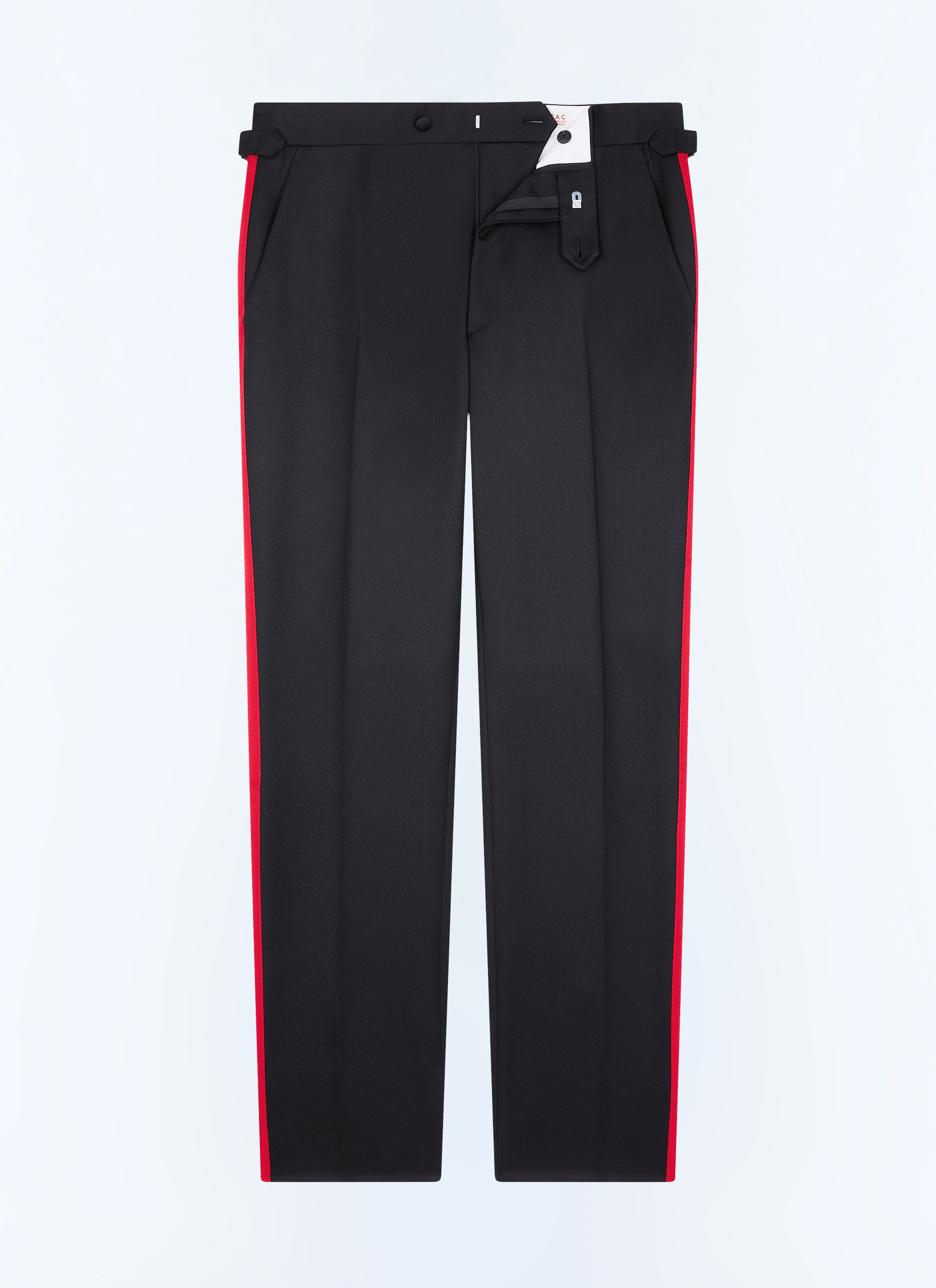 FURSAC - Pantalon de smoking ajusté en laine - Homme - Taille 45 - Noir - Coupe Ajustée