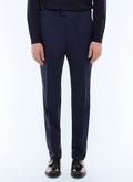 Pantalon de costume ajusté en laine - P3LOXA-BV01-D032