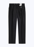 Pantalon noir en coton et soie - P3BOXX-AC69-20