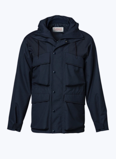 Parka bleu homme polyéthylène et viscose Fursac - M3AERA-OM14-30