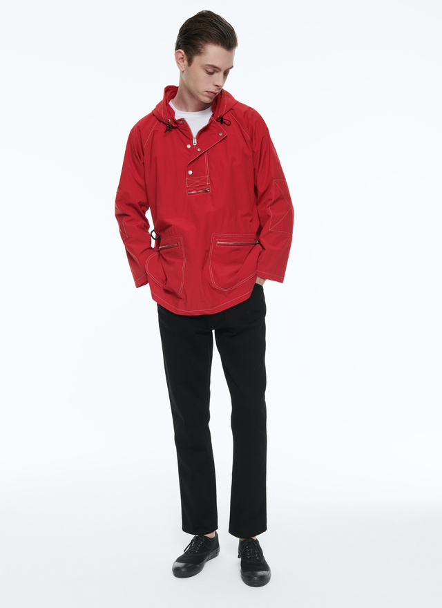 Parka discount homme rouge