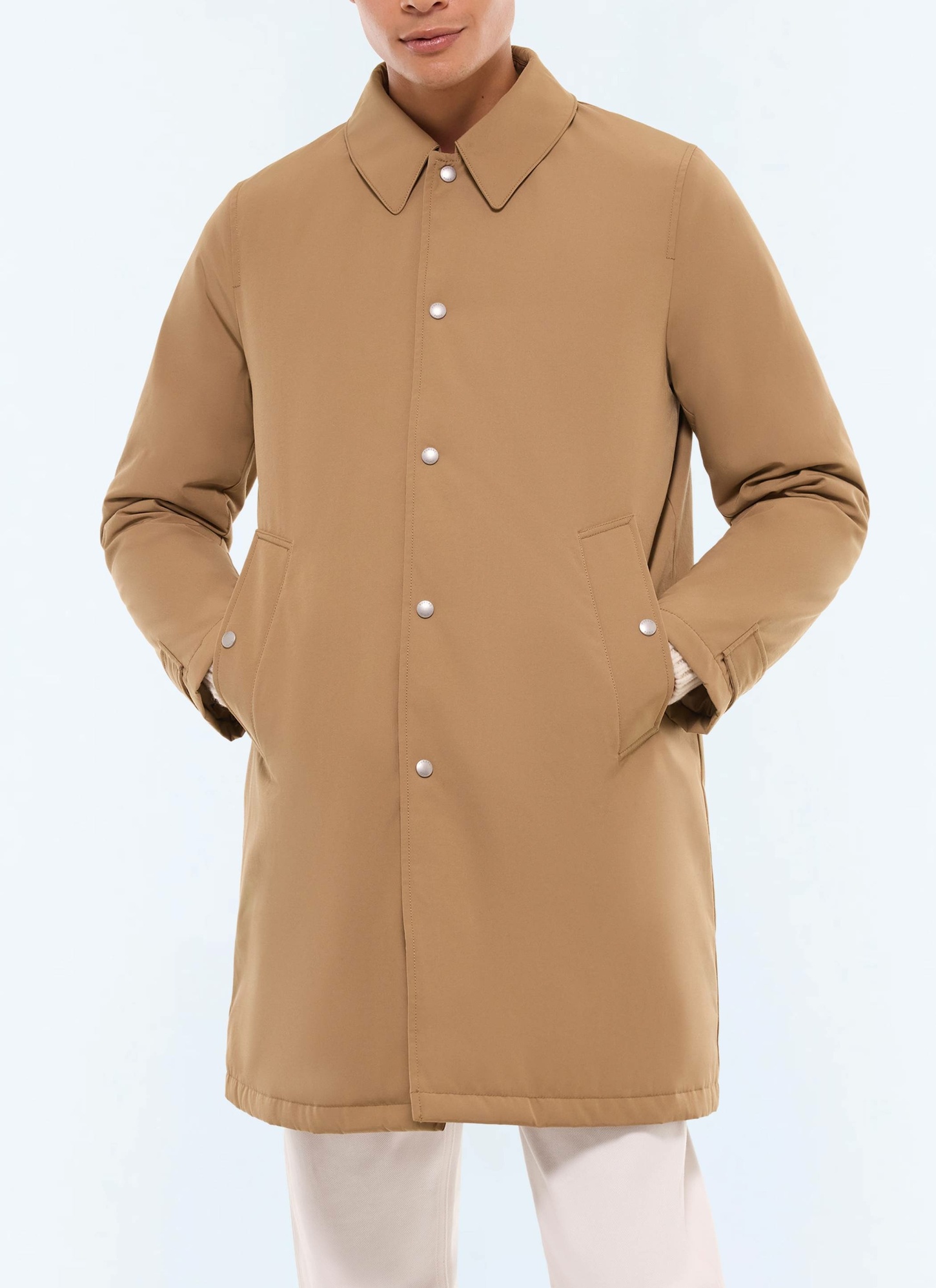 Parka homme beige tissu membrané déperlant Fursac - M3ECKA-GM25-A008