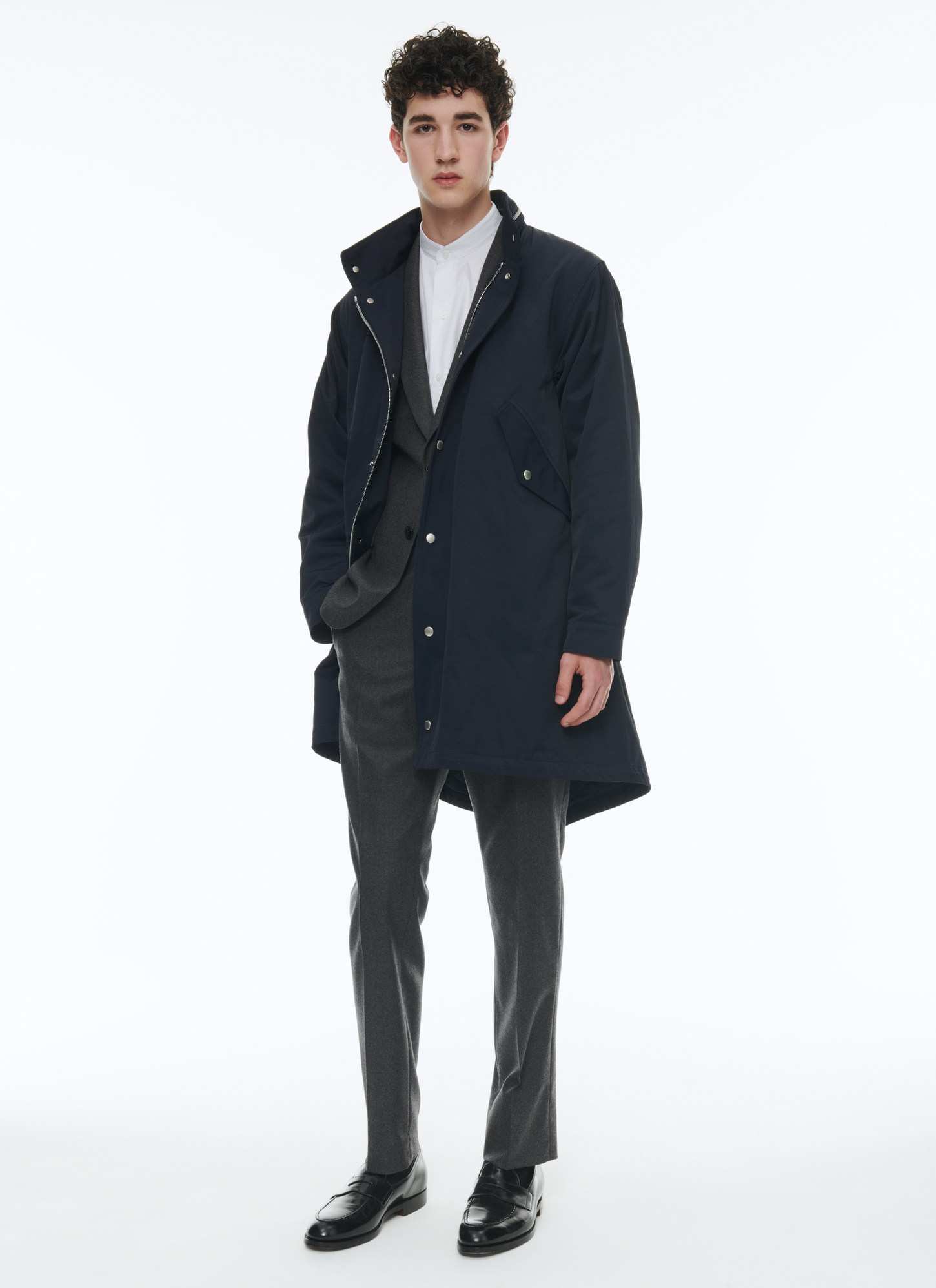 Parka bleu marine homme Fursac - M3CARK-CM02-D030