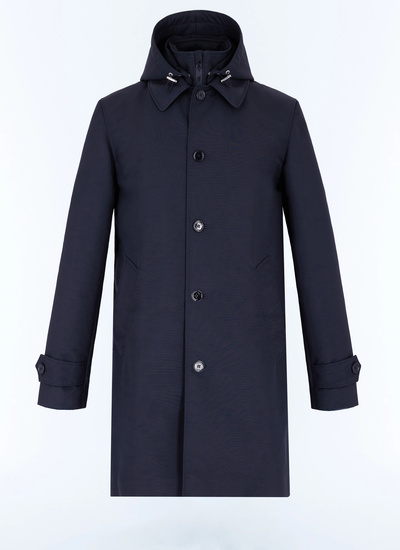 Parka bleu homme tissu technique déperlant Fursac - M3EFFA-EM42-D030