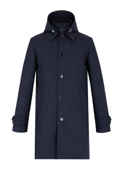 Parka bleu homme tissu technique déperlant Fursac - M3EFFA-EM42-D030