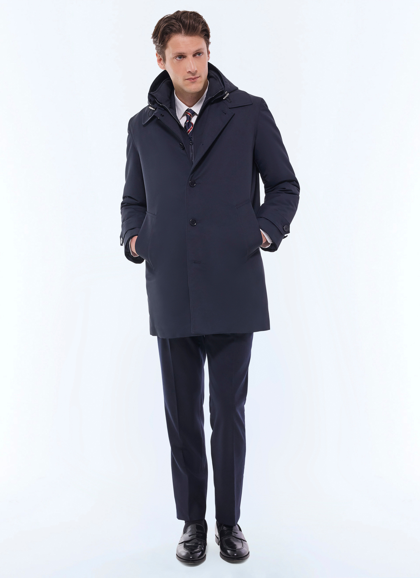 Parka bleu marine homme Fursac - M3EFFA-EM42-D030