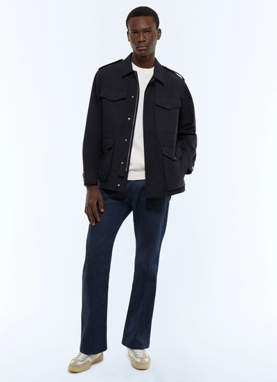 Parka bleu marine homme Fursac - M3GILD-CM33-D030