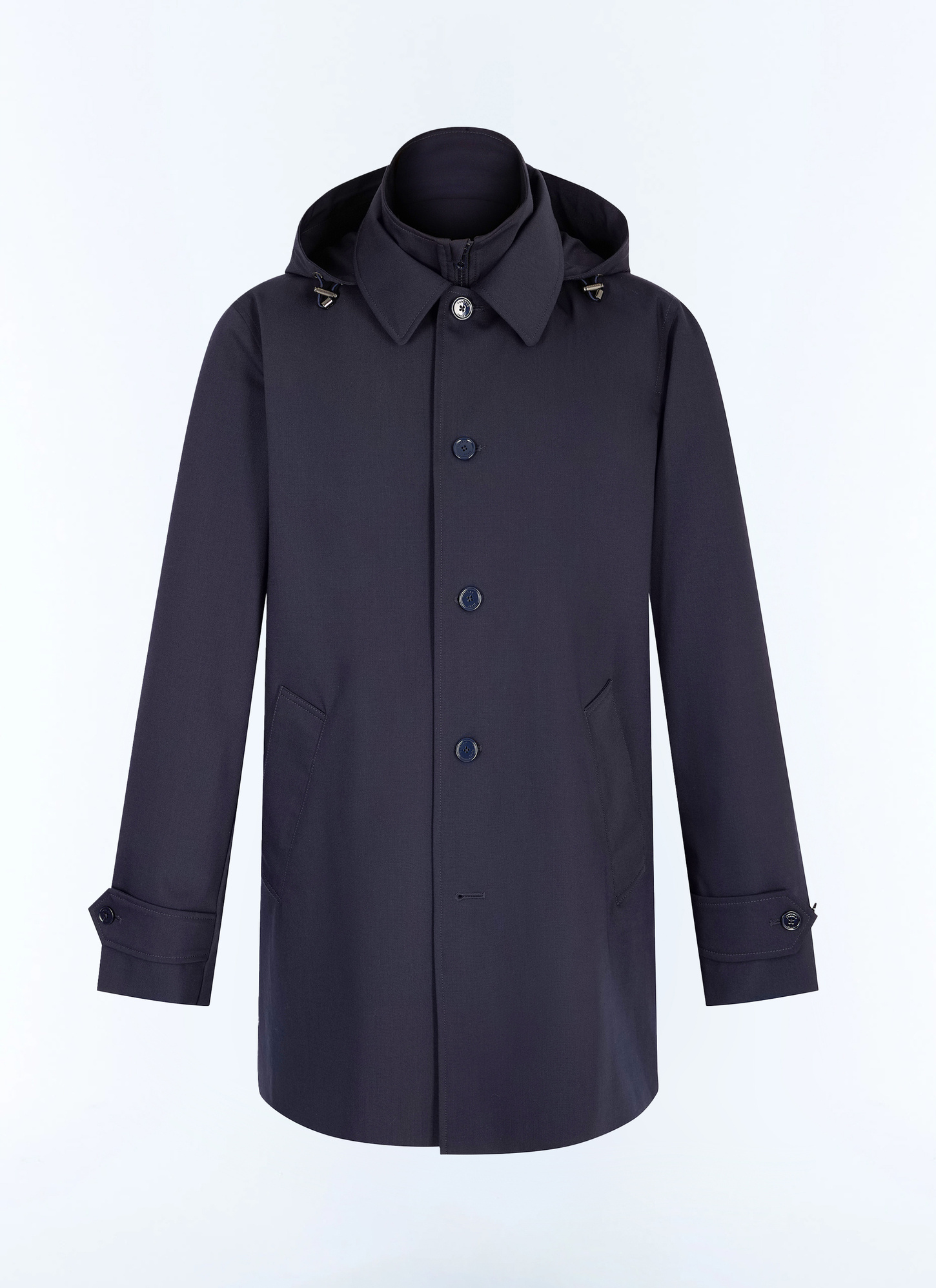 Parka bleu homme toile technique certifiée déperlante Fursac - M3JAFF-CM33-D030