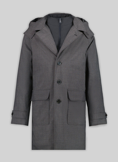 Parka gris homme tissu technique membrané Fursac - M3TECK-KM20-29