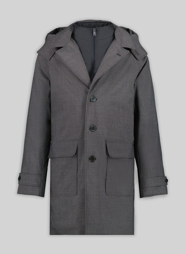 Parka gris homme tissu technique membrané Fursac - M3TECK-KM20-29