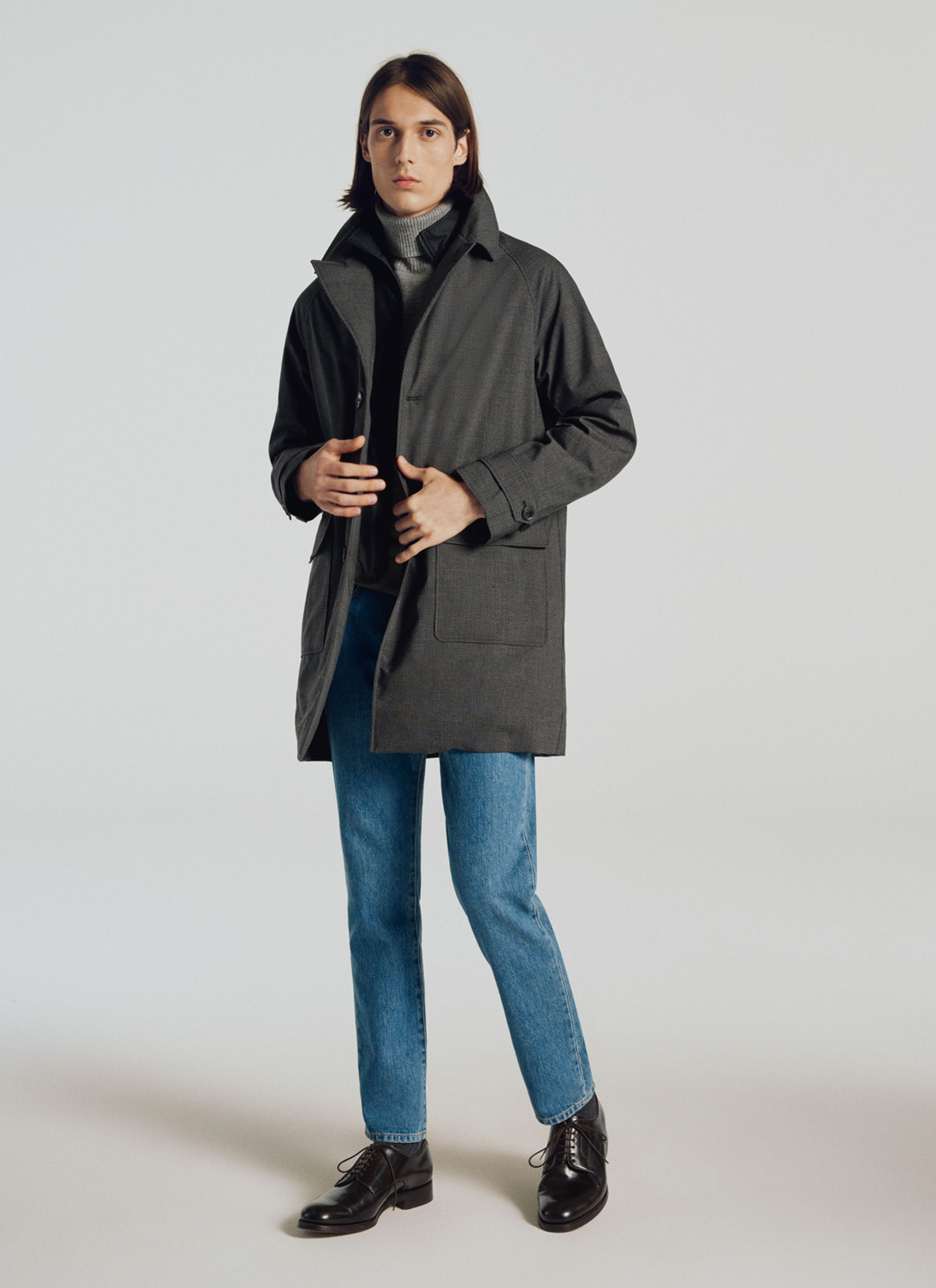 Parka homme gris tissu technique membrané Fursac - M3TECK-KM20-29